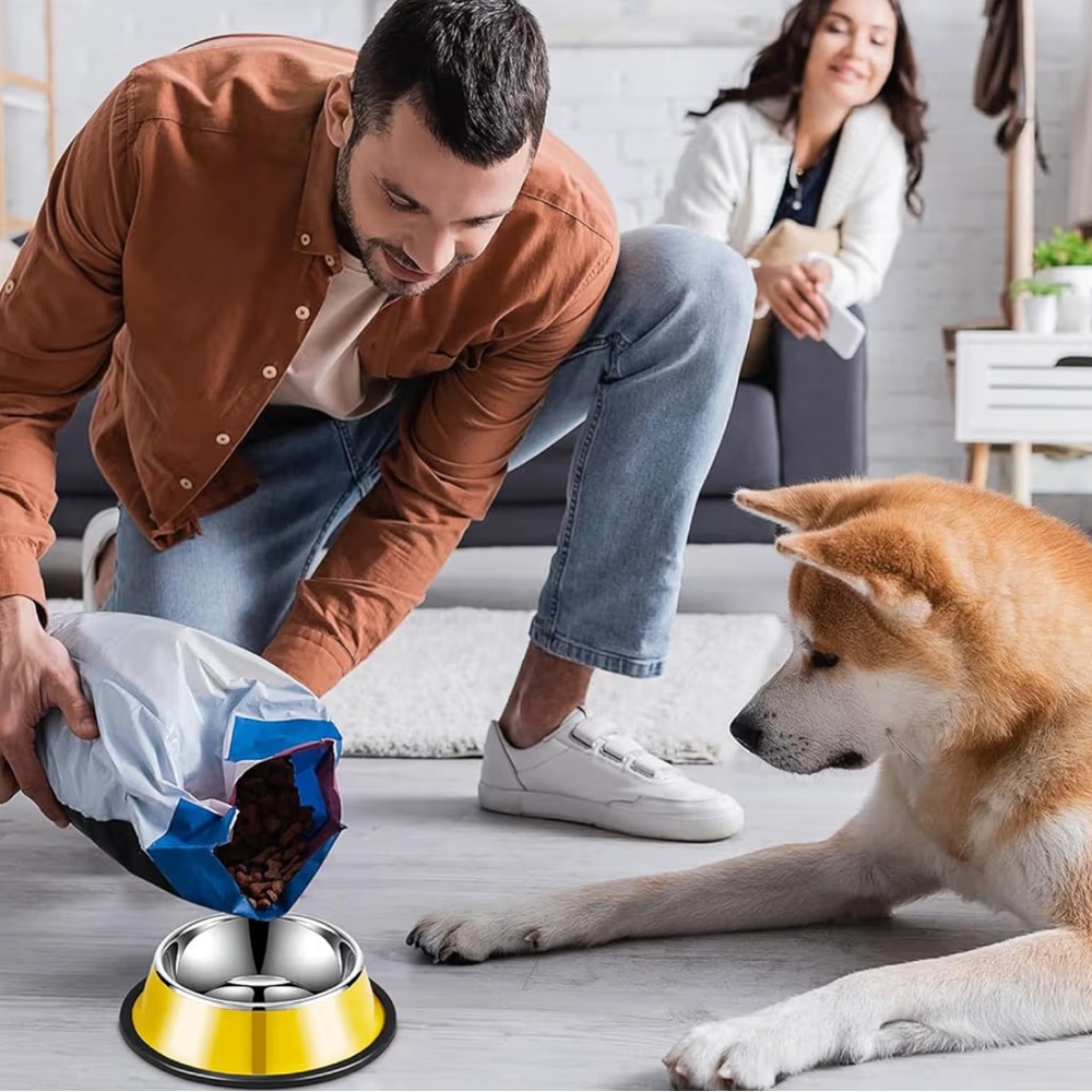 NWT Set of 6 Cats & Dogs Food Nonslip Bowls with Detachable Silicone Base. - Picture 8 of 8